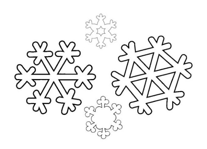 snowflakes coloring page