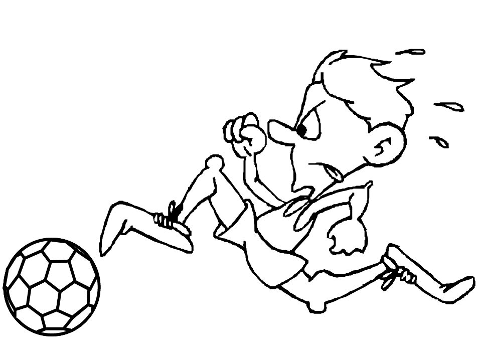 Soccer 5 Sports Coloring Pages