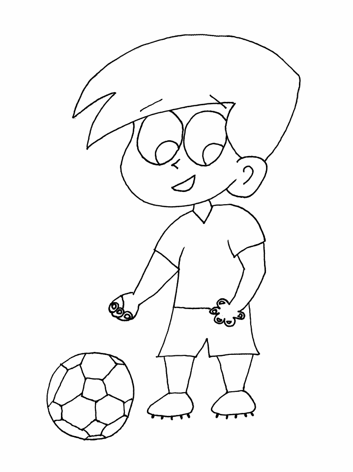 Soccer Soccerboy Sports Coloring Pages
