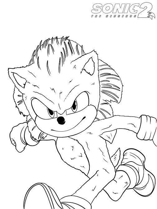 Sonic 2 Coloring Pages