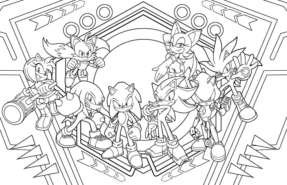 Sonic and Friends Coloring Pages