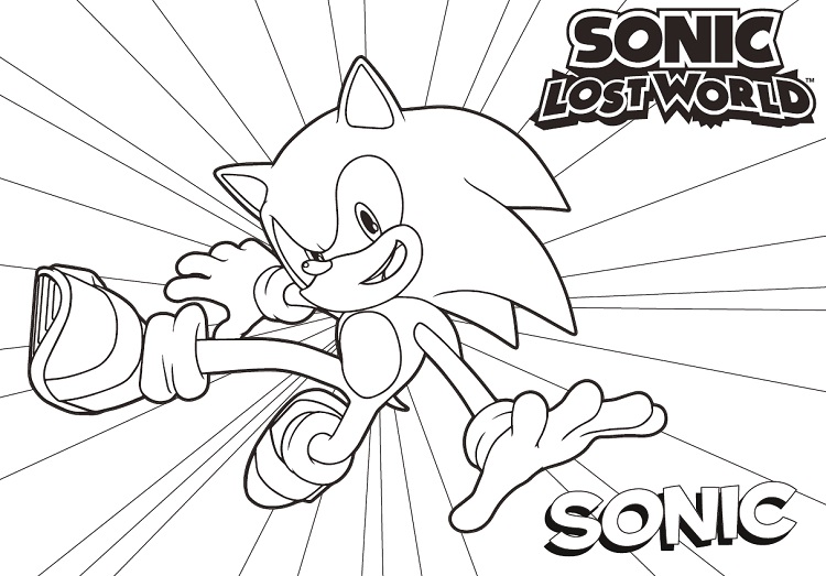 Sonic Boom Sonic Coloring Pages