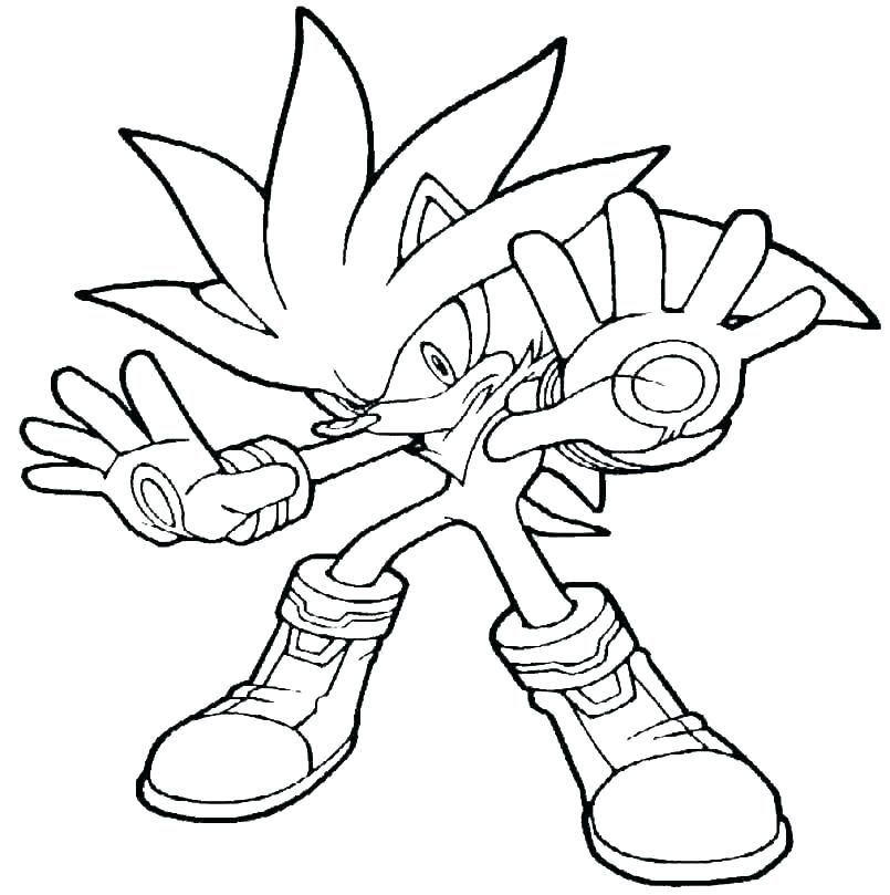 Sonic Coloring Page