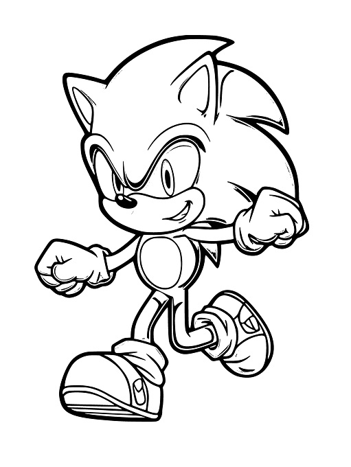 Sonic Coloring Pages Free