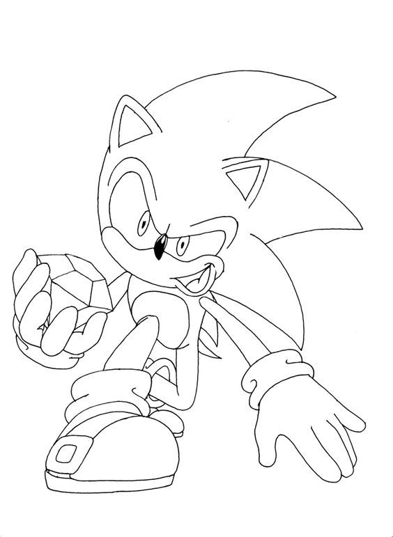 Sonic Coloring Pages Printable