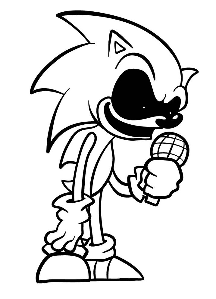 Sonic Exe Coloring Pages