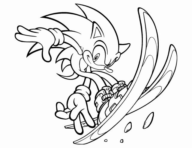 Sonic Printable Coloring Pages