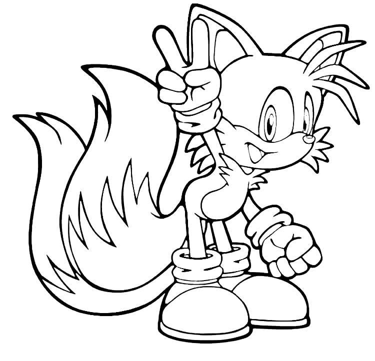 Sonic Tails Coloring Pages