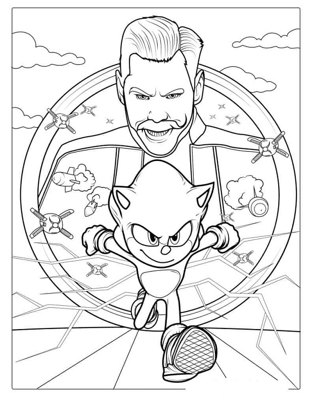 Sonic The Hedgehog Coloring Pages Movie