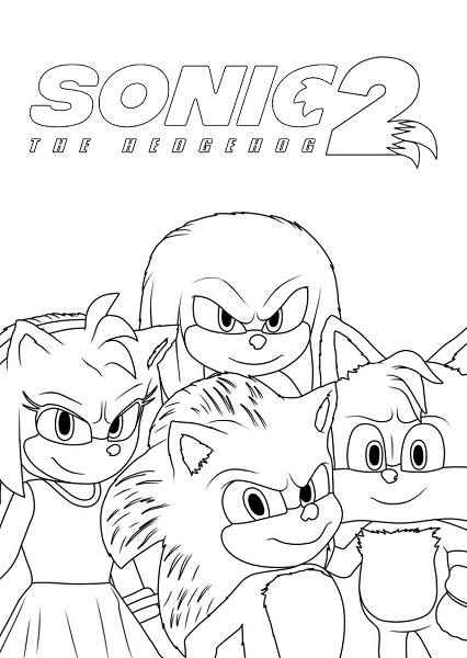 Sonic the Movie Coloring Pages