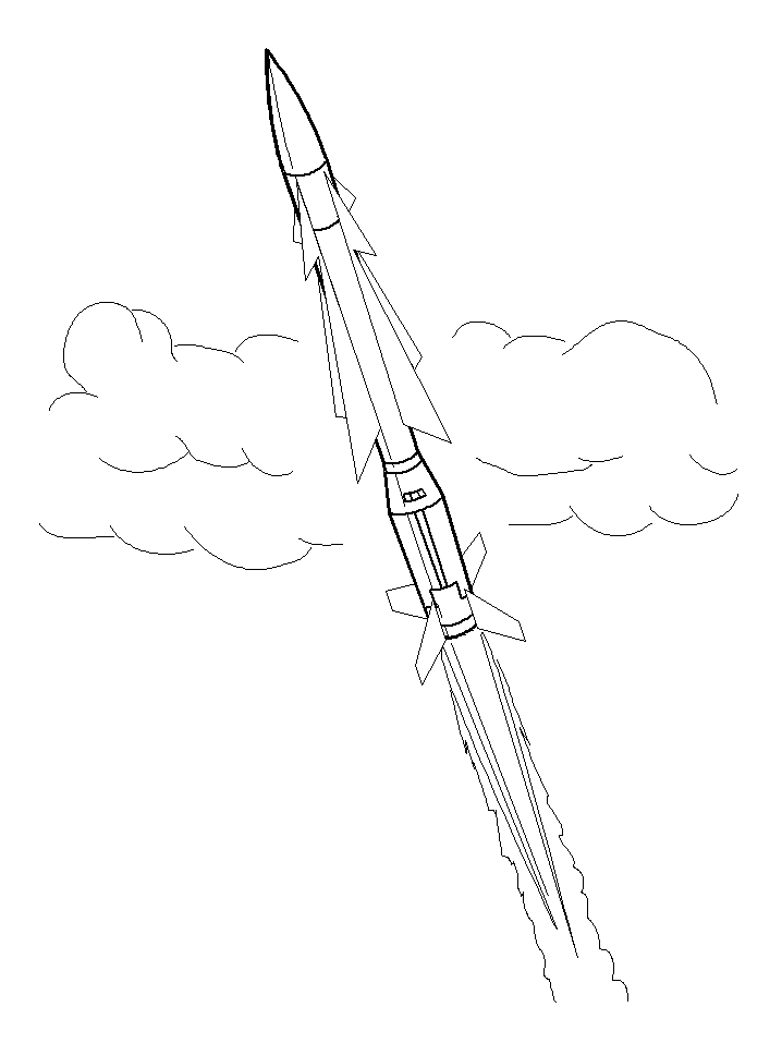 Rocket Coloring Pages