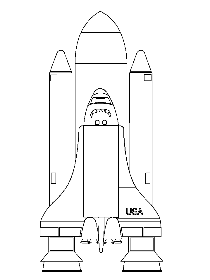 Space Shape Coloring Pages