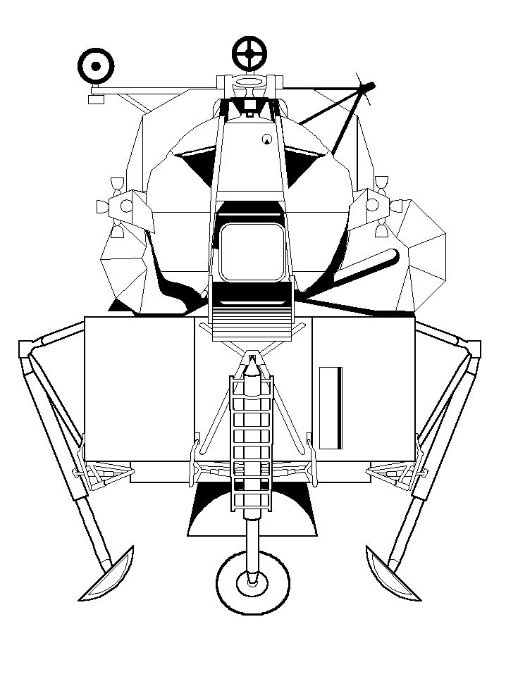 Space Satellite Coloring Pages