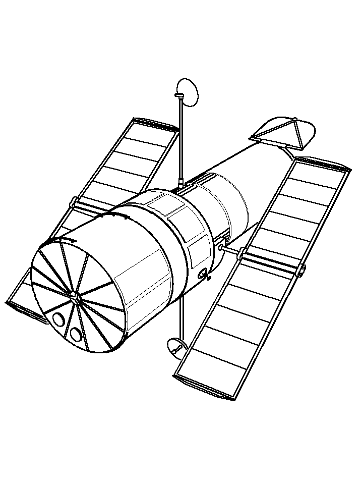 Hubble Telescope Coloring Pages
