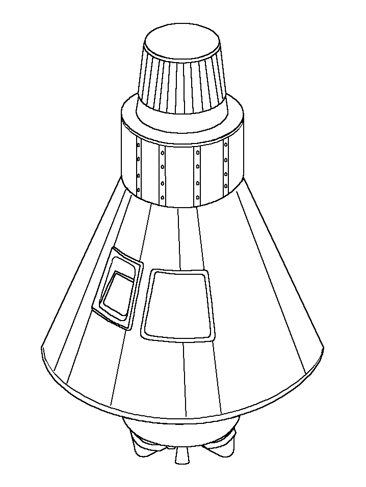 Mercury Capsule Coloring Pages