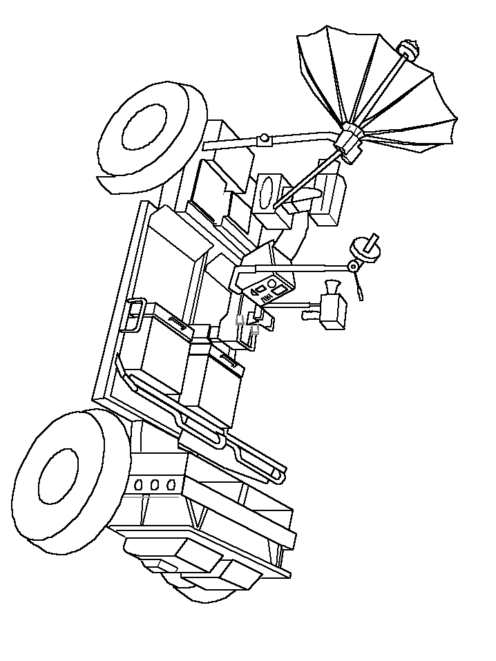 Space Rover Coloring Pages