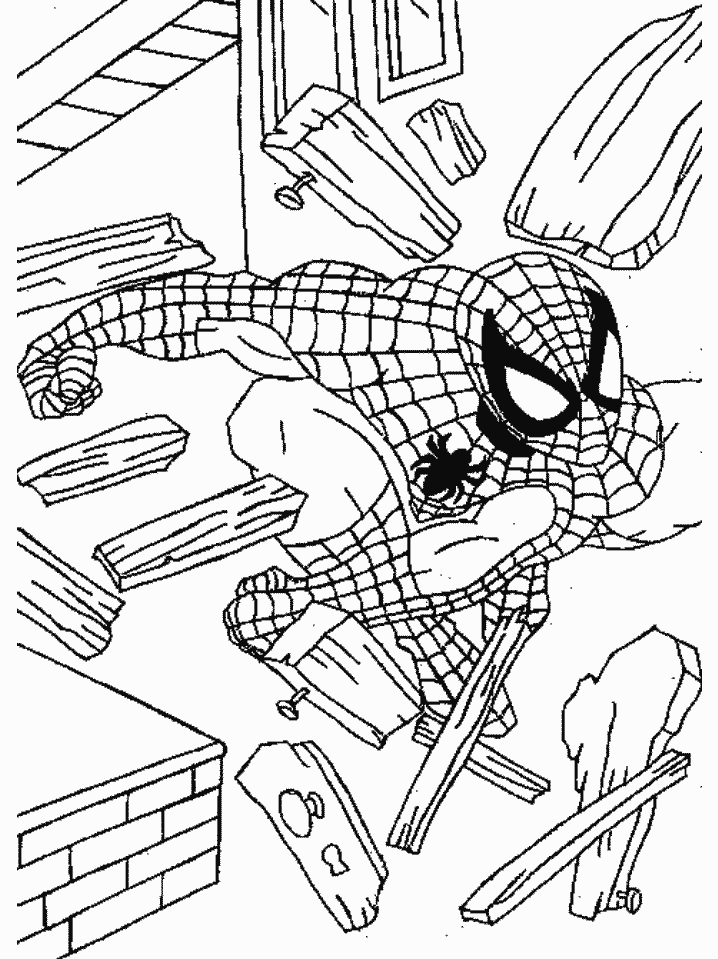 Spiderman Cartoons Coloring Pages
