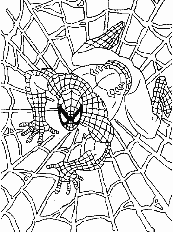 Spiderman Cartoons Coloring Pages For Kids