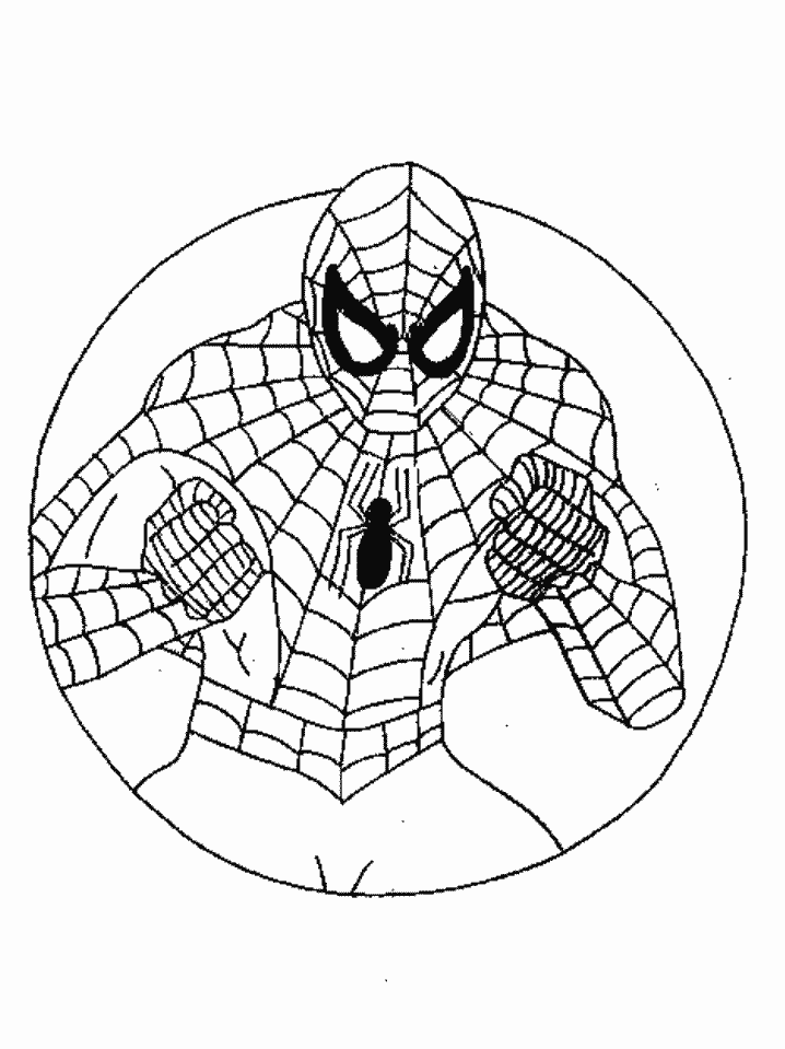 Spiderman Cartoons Coloring Page