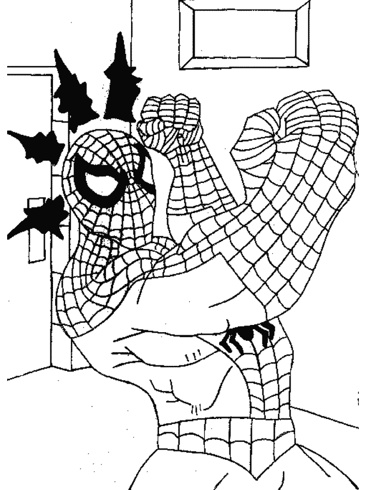 Spiderman Cartoons Coloring Pages Printable