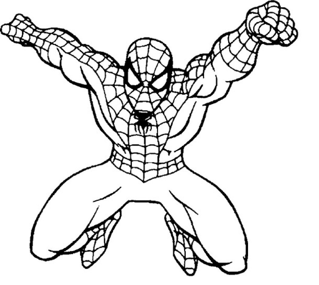 Download Spiderman Coloring Page coloring page & book for kids.