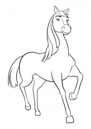 Spirit Horse Coloring Pages Printable &amp; book for kids.