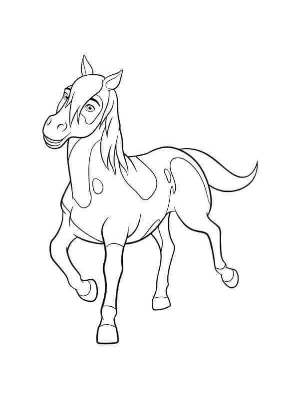 spirit horse coloring pages raven