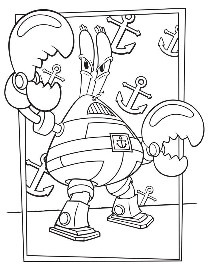 spongebob sponge out of water coloring pages krusty krab