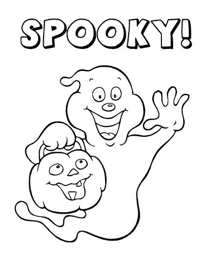 Spooky Halloween Coloring Page