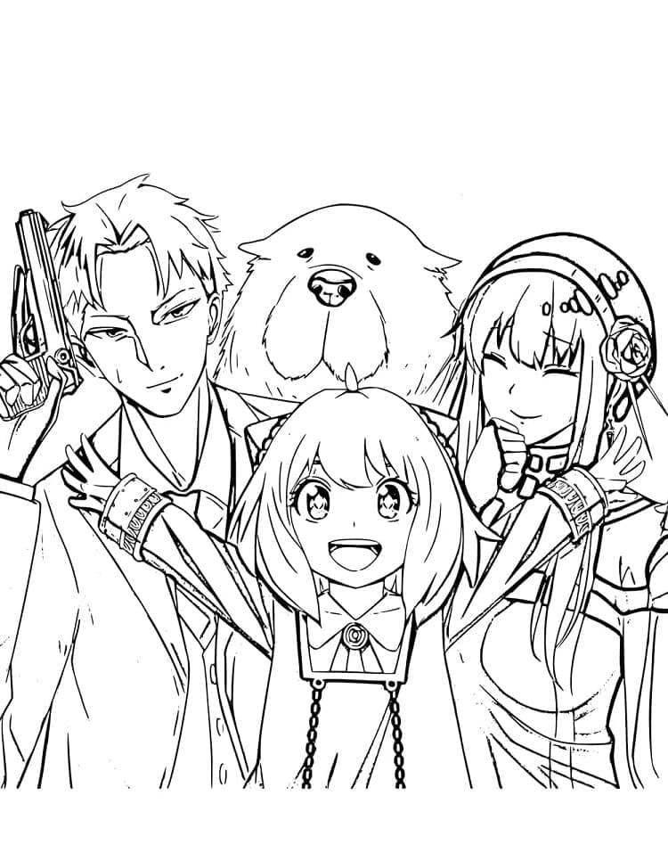 Spy X Family Coloring Pages