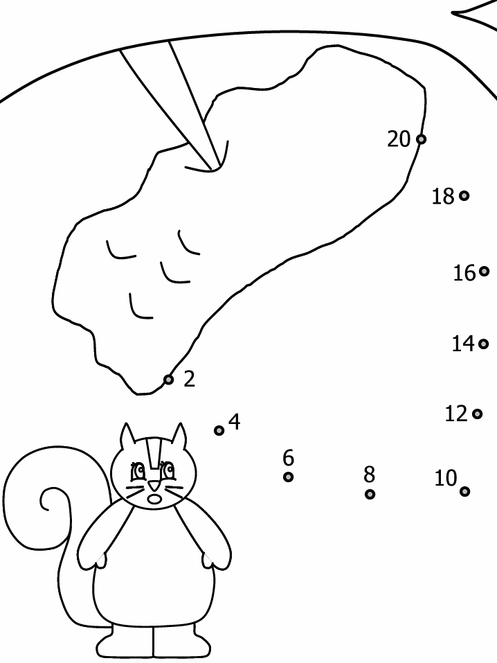 Free Squirrel Coloring Pages