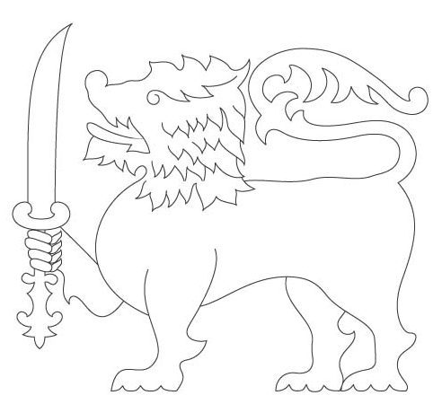 sri lanka coloring page