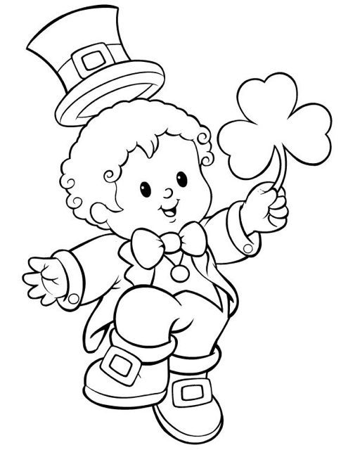 Little Leprechaun Coloring Page