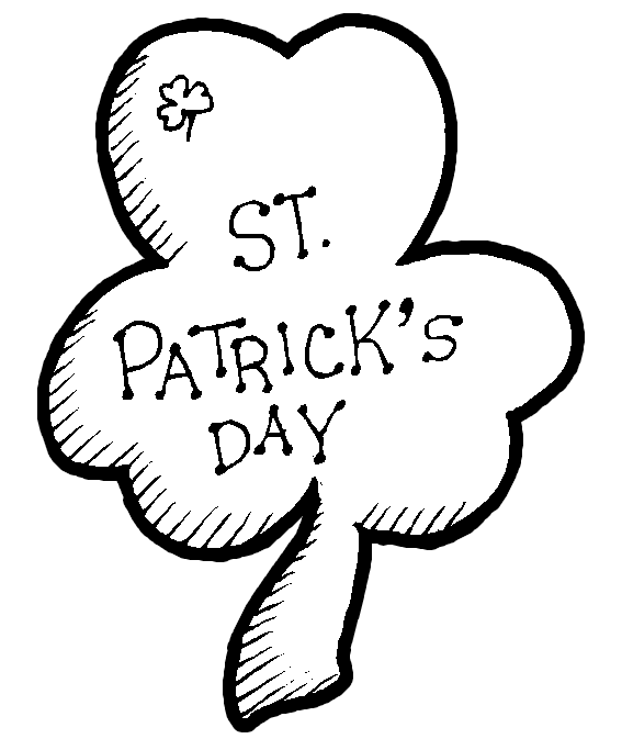 St patricks day coloring page