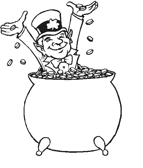 pot of gold coloring page