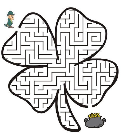 St Patrick's Day Printable Maze
