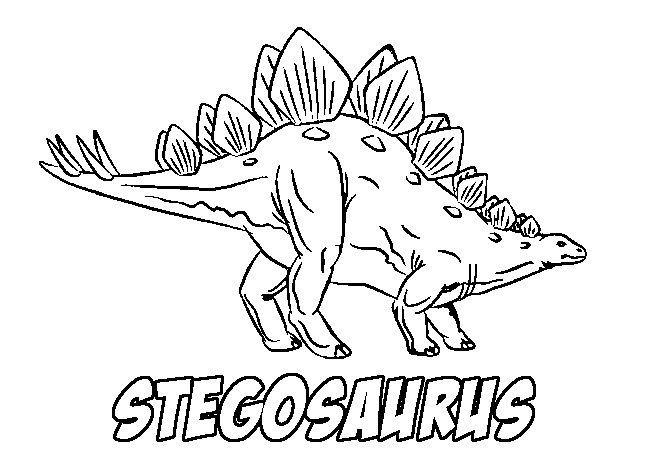 Stegosaurus Coloring page