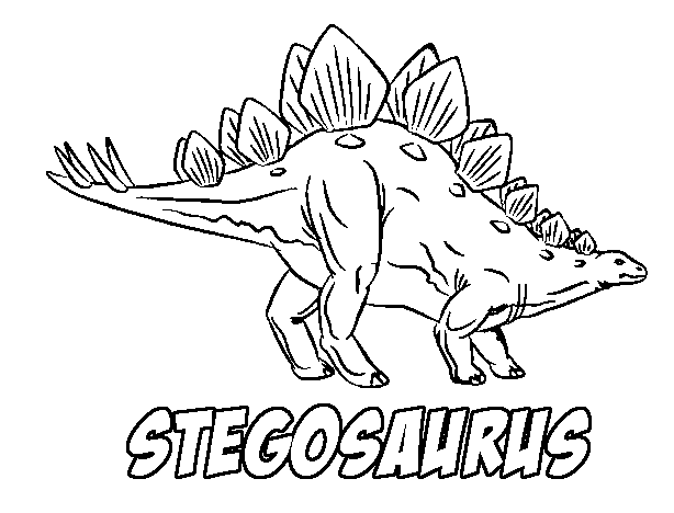 stegosaurus coloring page