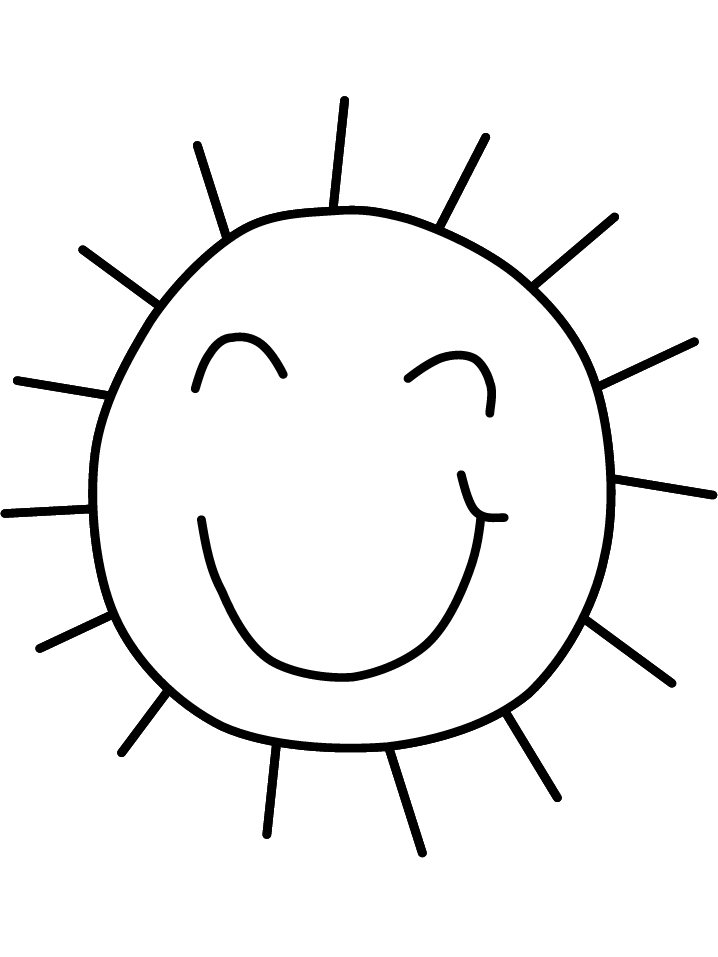 Sun Summer Coloring Pages