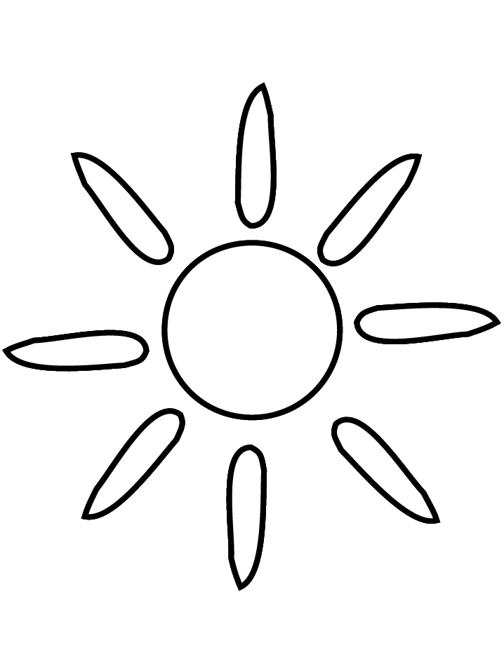 Sun Summer Coloring Pages for Kids