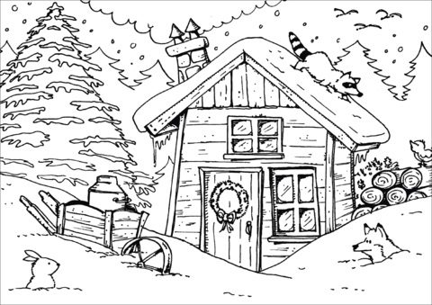 super coloring pages winter