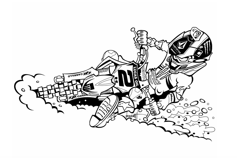 Supercross Dirt Bike Coloring Pages