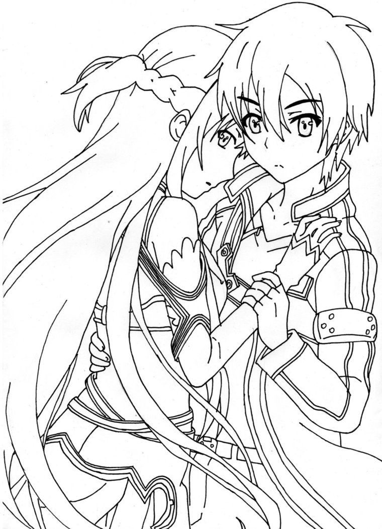 Sword Art Online Coloring Pages for Kids
