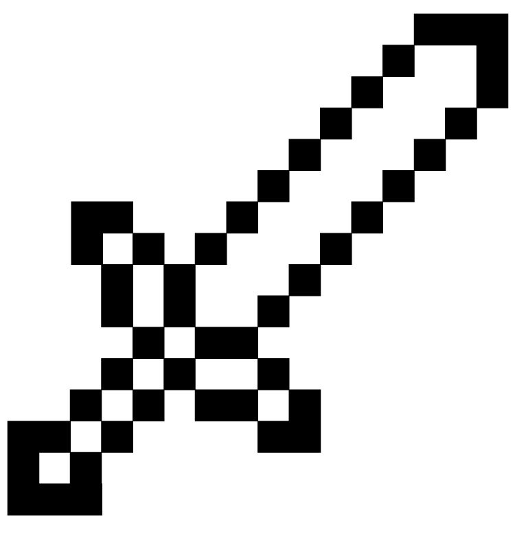 sword minecraft coloring pages