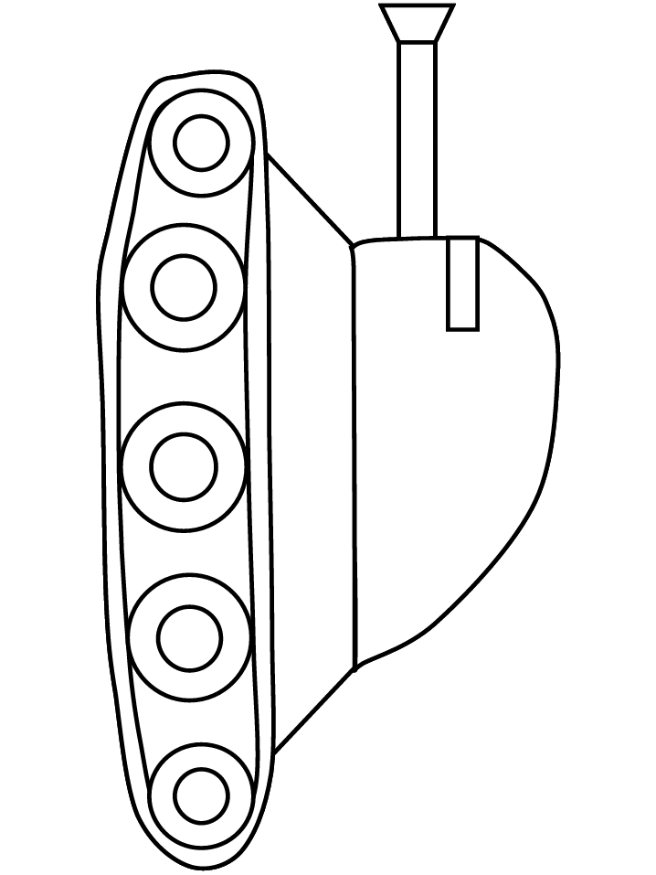 Tank Transportation Coloring Pages