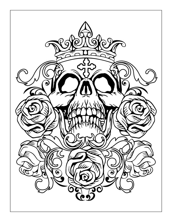 Tattoo Coloring Pages for Adults