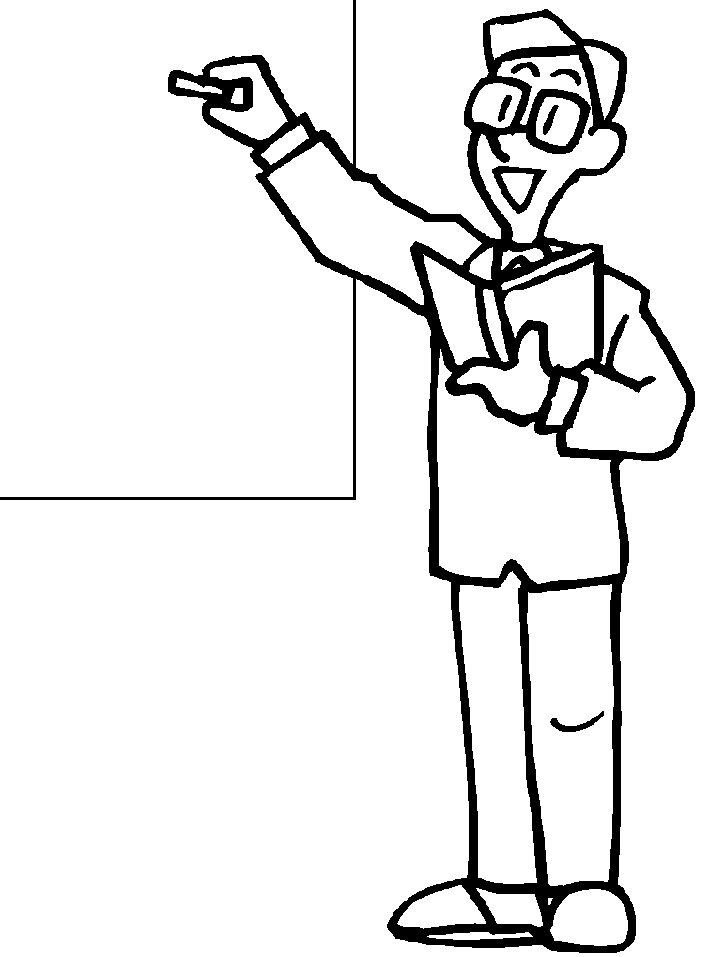 Male Teacher Coloring Pages