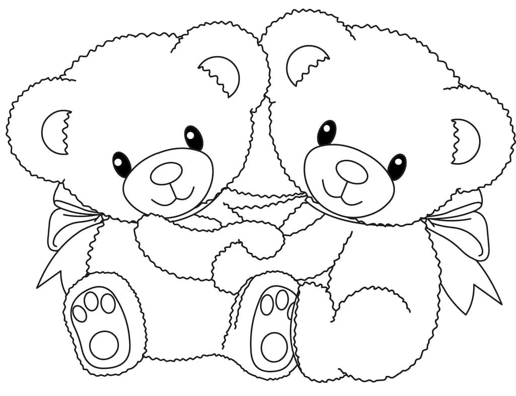 Teddy Bear Coloring Page