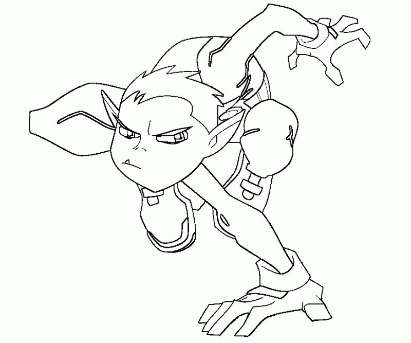 teen titans coloring pages horse beastboy