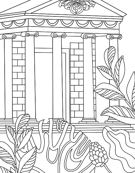 Temple Coloring Pages